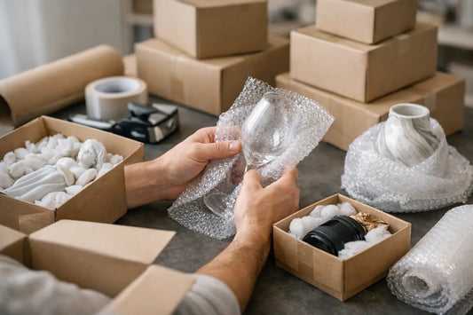 Ambalare produse fragile pentru transport corect