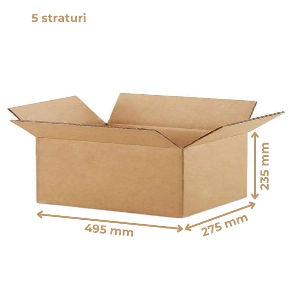 Cutie Carton, CO5, 495x275x235mm, Natur